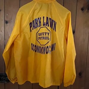 Vintage Yellow Safety Patrol Jacket